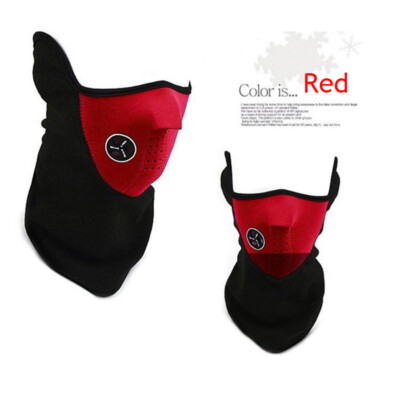Men Women Fashion Breathable Windproof Fleece Half Face Mask for Outdoor Sports