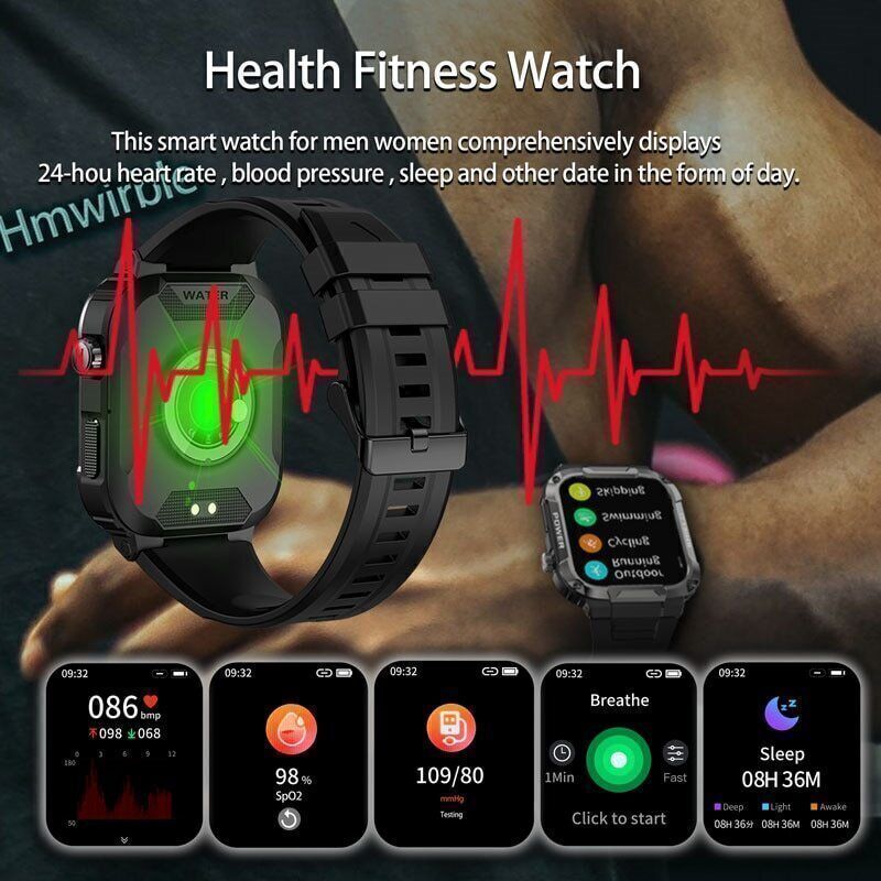 Smart Watch For Men Lady Waterproof Smartwatch Bluetooth For Smart Cell Phone US