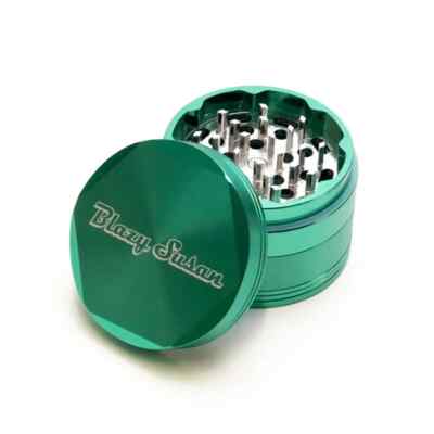 Blazy Susan Green 4-Piece Aluminum Grinder