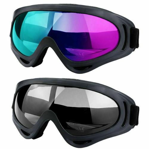 2x Safety Goggles Over Glasses Anti Fog Lens Sports Work Eye Protective Eyewear