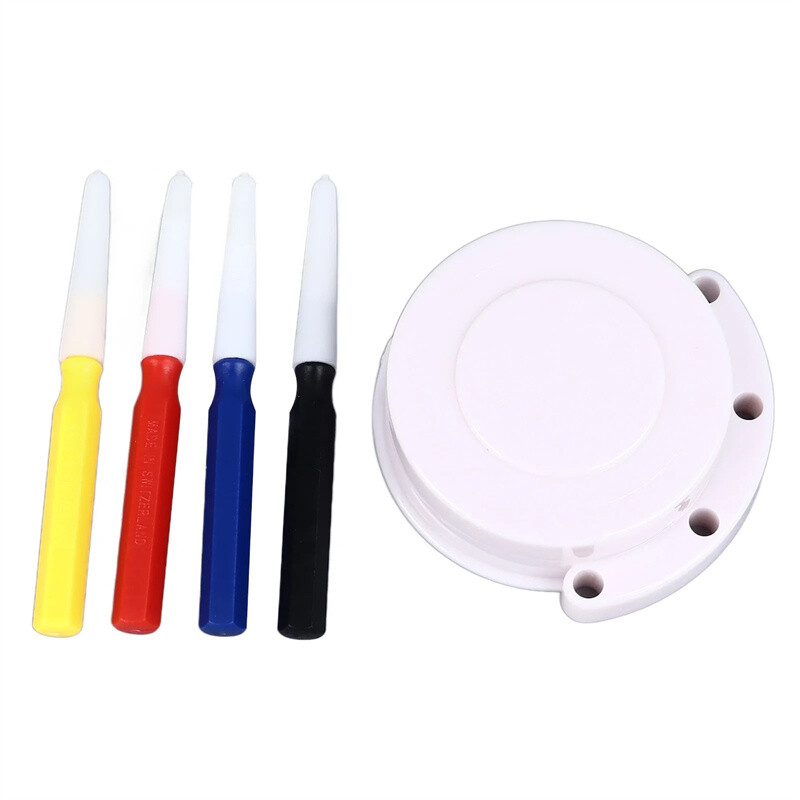 Er Oil Pen Needle Pin With Oil Cup Disc Set Watch Clock Repair Tool Kit