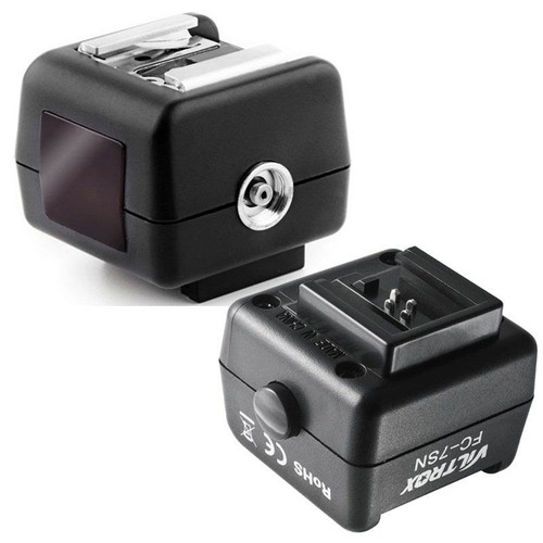 New SC-2 Flash Hot Shoe PC Sync Socket Adapter for Camera Canon Nikon