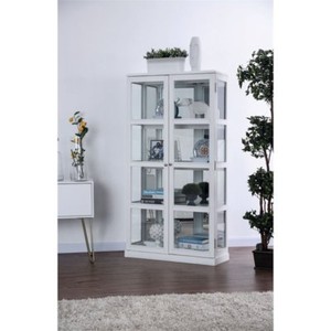 Furniture Of America Mendes Transitional Curio Cabinet In White For Sale Online Ebay