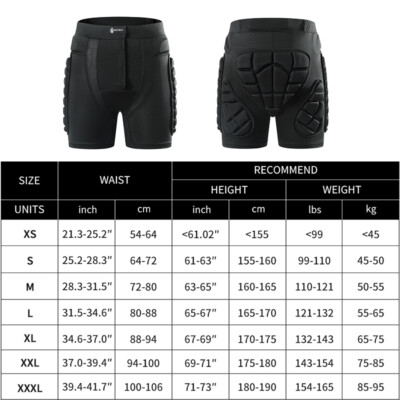 WOSAWE Cycling Hip Padded Impact Shorts Skiing Snowboard Racing Protector Pants