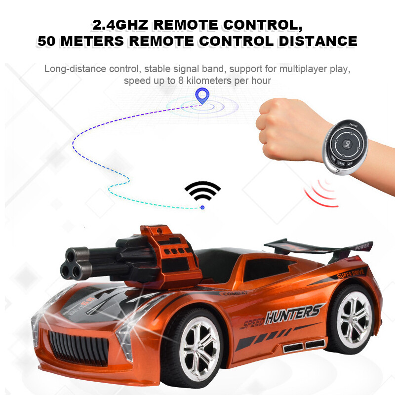 Smart Voice Racing 2.4GHz Fast Race Stunt RC Car Watch Remote Control Kid Toy US