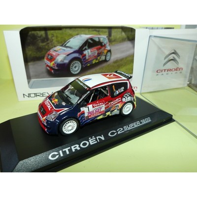 CITROEN C2 SUPER 1600 RALLYE DU VAR 2008 LOEB NOREV 1:43 3ème