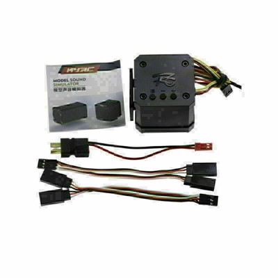 Dual Horn Engine Sound System Set Monaural Simulation Group for 1/10 1/16 RC Car