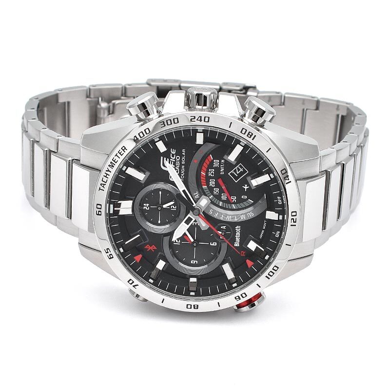 Pre-owned Casio Edifice Eqb-501xd-1ajf Bluetooth Sport Solar Smart Phone Link Men`s