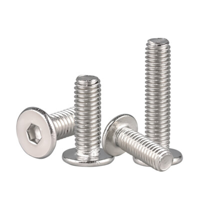 M2-M8 SUS304 Allen Hex Hexagon Socket Ultra Thin Flat Wafer Head Screw Bolt