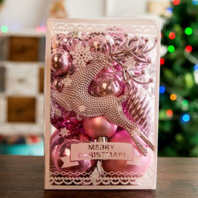 30PCS Christmas Glitter Ball Ornaments Xmas Tree Ball Hanging Party Home Decor