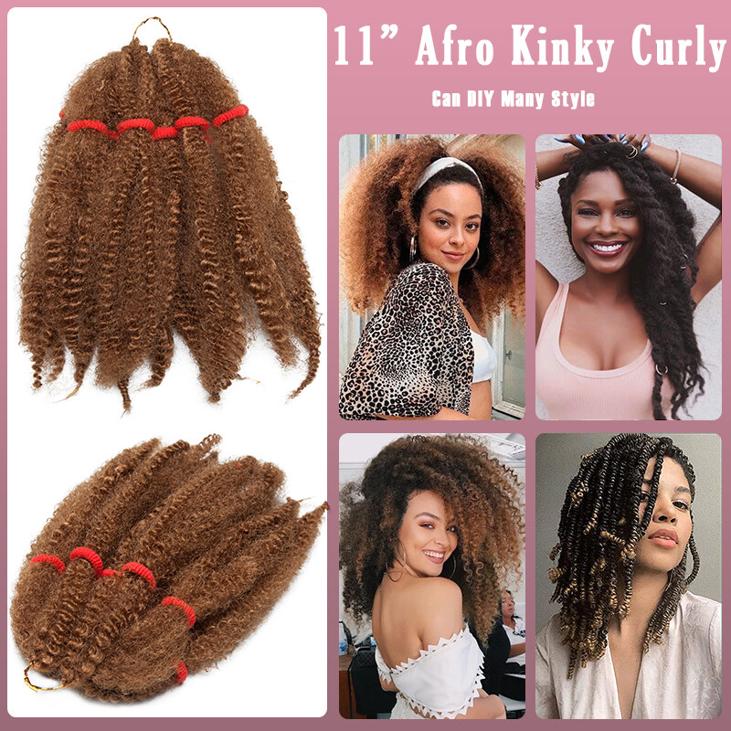 Cool Lady Afro Kinky Bulk Hair Marley Twist Crochet Braid Effortless Braiding