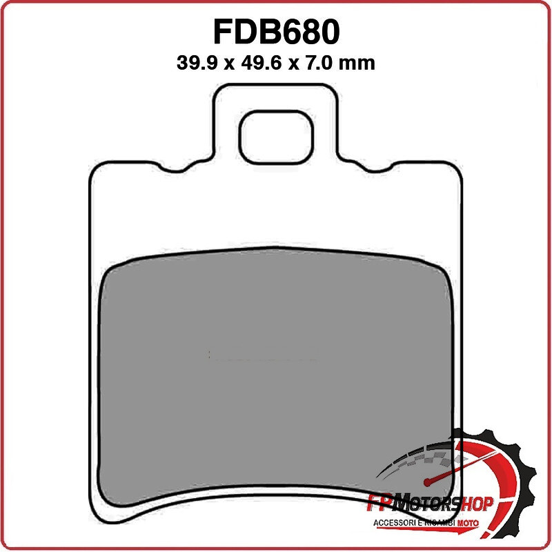 PASTIGLIE FRENI PER SCOOTER FDB680EF MOTORI MINARELLI 50 PIAGGIO NRG 96>01
