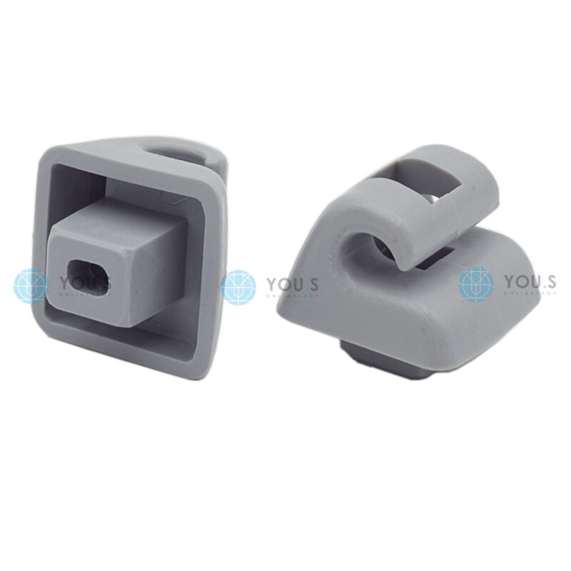 1 x Sonnenblenden Halterung Halter für MERCEDES W201 W123 W124 W126 -  Grau 