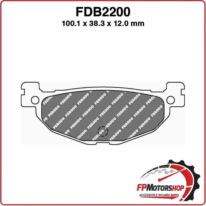 PASTIGLIE PASTICCHE FRENI PER SCOOTER FDB2200P YAMAHA MAJESTY 400 TMAX 500 04>11
