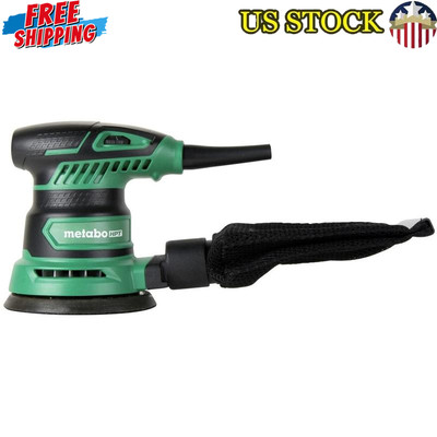 5 Inch Random Orbital Sander Variable Speed Powerful Motor Dust Bag Adapter New