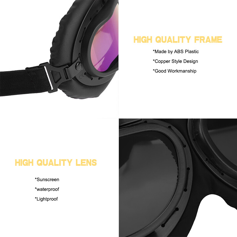 Retro Vintage Aviator Pilot Motorcycle Cruiser Scooter Biker Goggles For BMW