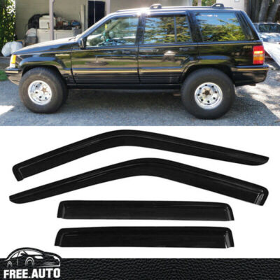 For 93-98 Jeep Grand Cherokee Window Visor Sun Rain Deflector Guard 4PCS Set