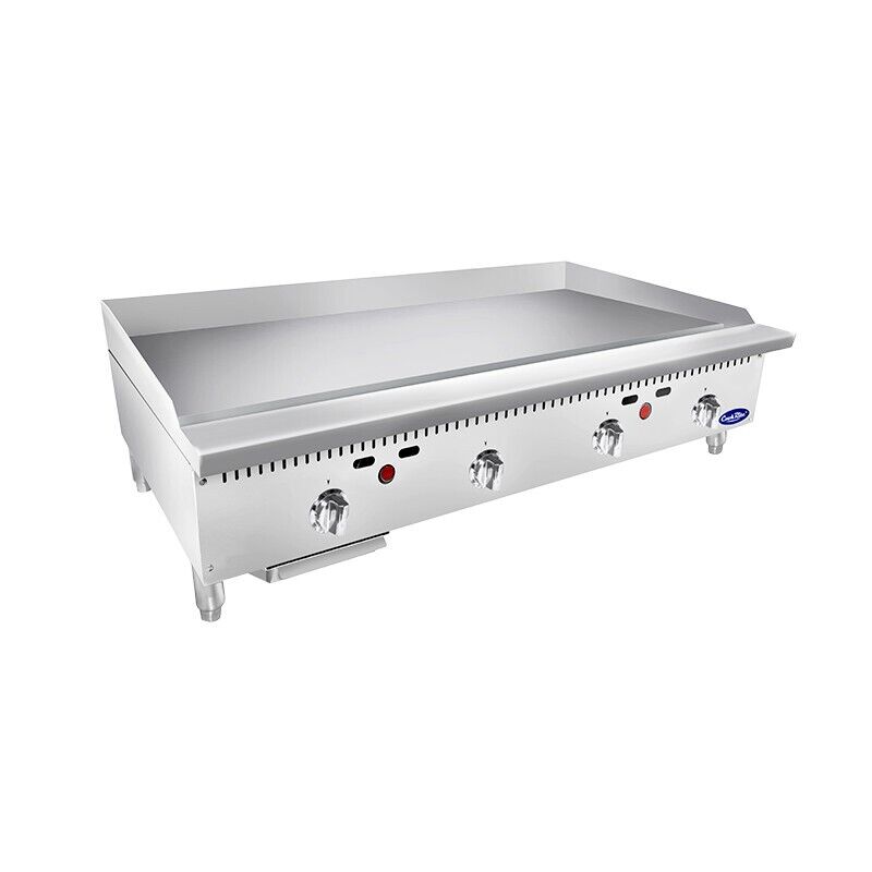 Atosa CookRite ATMG-48T-LP 48" Heavy Duty Thermostatic Griddle - 100,000 BTU