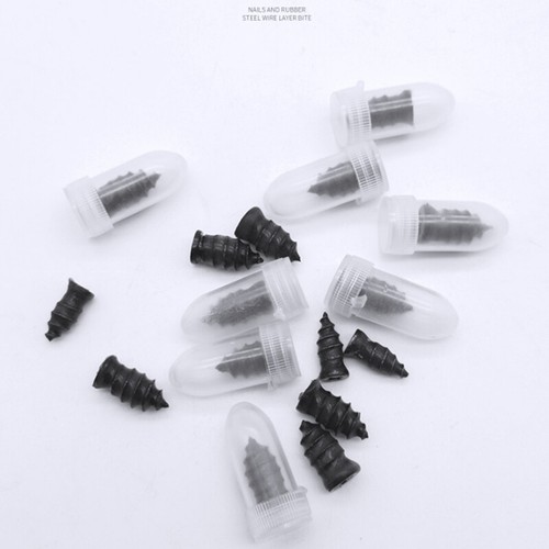 10 Car Tubeless Vacuum Tyre Puncture Repair Kit Screw Nails Tire Patch Plug Fix