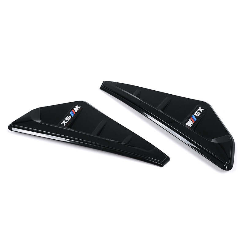 Gloss Black Exterior M Style Side Fender Trim Air Vents For BMW X5 M G05 X SAVs