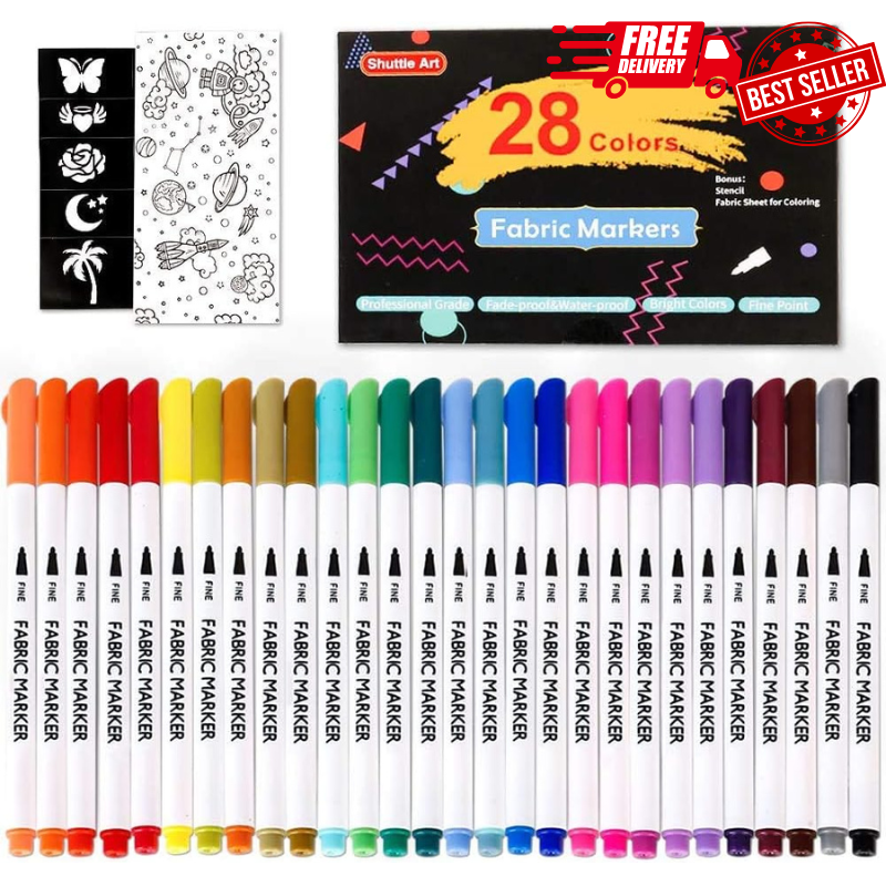 , Fabric Markers Permanent Markers For T-shirts Clothes