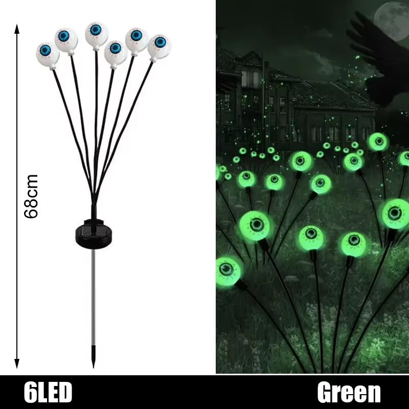 Halloween LED Eyeball Lights Solar Garden Lawn Lights Outdoor Scary Eyeball Ligh