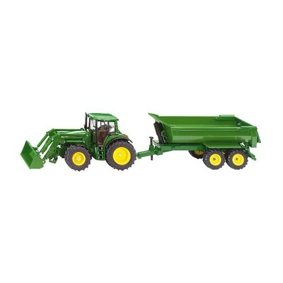 Tractor John Deere Siku 3863 con cargador frontal y volquete SIKU 3863 1:32 SIKU