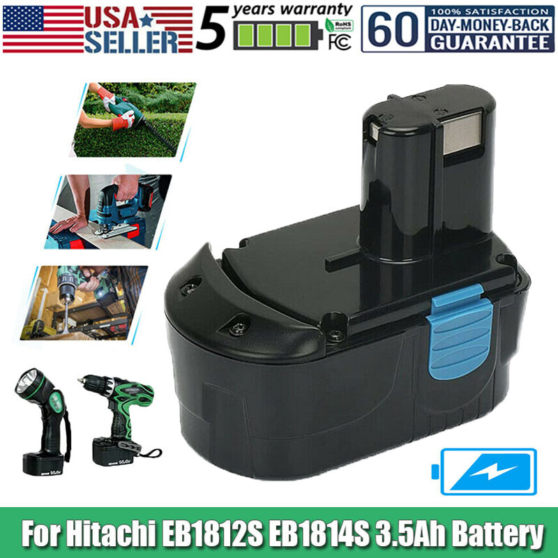 3500mAh For HITACHI 18V EB1812S Battery EB1820L BCC1812 EB1814SL Cordless Drill