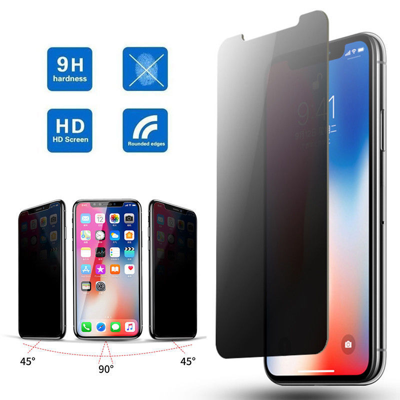 9H AntiSpy Privacy Tempered Glass Screen Protector For iPhone 11 XS