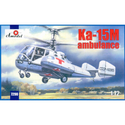 AMODEL 7290 Ka-15M ambulance Scale Helicopter 1/72 - Plastic model kit