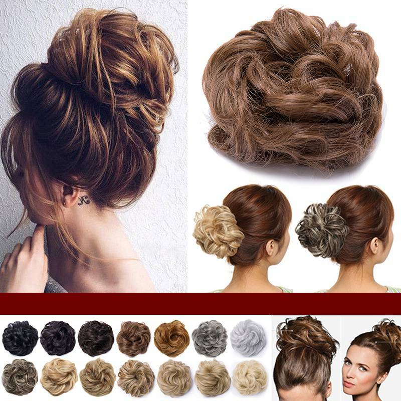 Clearance Scrunchies Messy Bun Scrunchie Curly Updo Hair