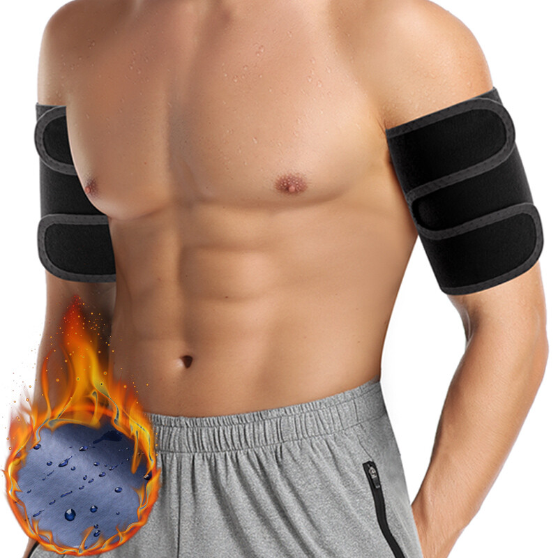 Men Arm Trimmer Sweat Arm Bands Pair Sauna Upper Arm Trainer Slimming Shaper
