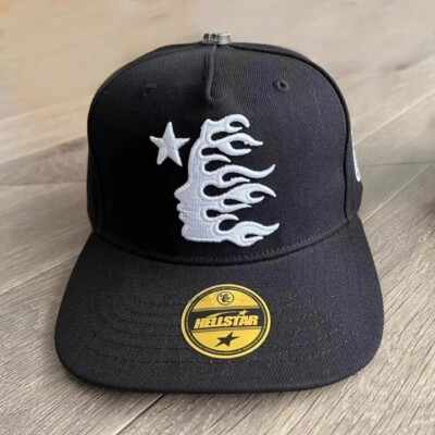 Hell Studios star fitted hat hot diamond logo men's casual baseball hat Black 2