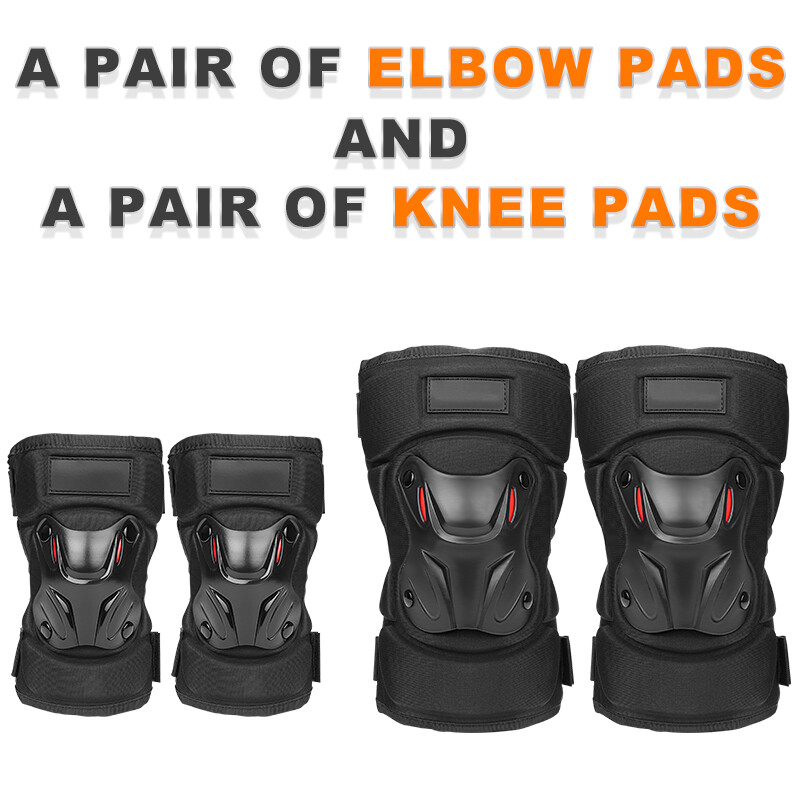 Motorcycle Knee Elbow Pads Dirt Bike BMX Motocross Guards Protective Gear Adult