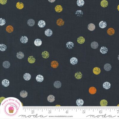 Moda FILIGREE 1813 23 Black Multi Dots  ZEN CHIC Quilt Fabric