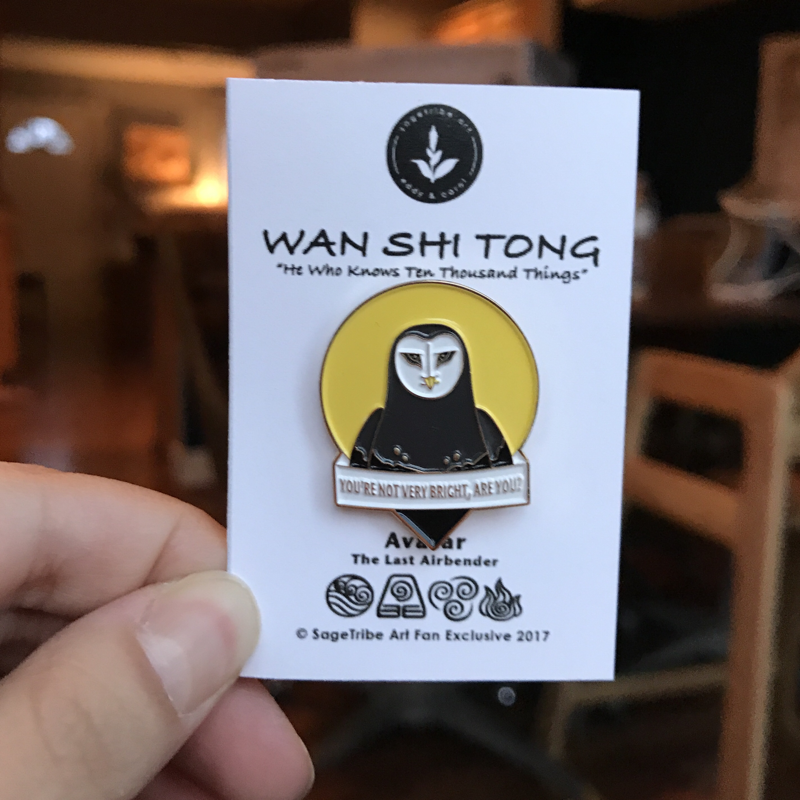 Avatar Enamel Pin Wan Shi Tong Library Owl The Last Airbender Polybull Com