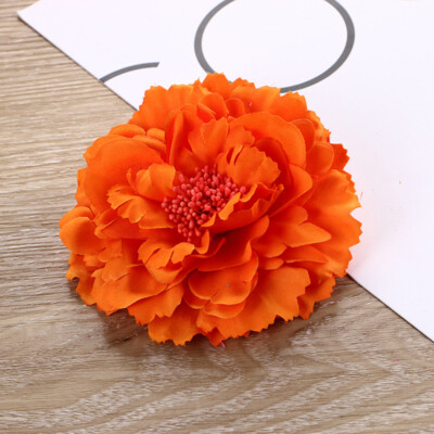 Women Bridal Wedding Peony Flower Hair Clip Barrette Brooch Girls Accessory-