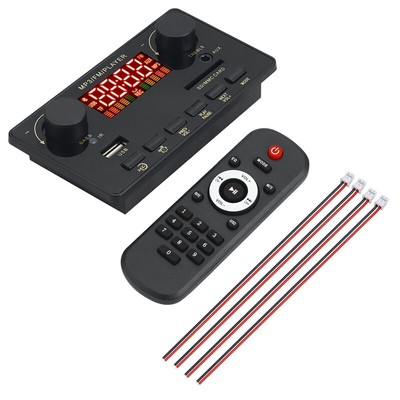 2X40W Amplifier Bluetooth 5.0 MP3 Player WAV Decoder Board 12V Car FM Radio8515