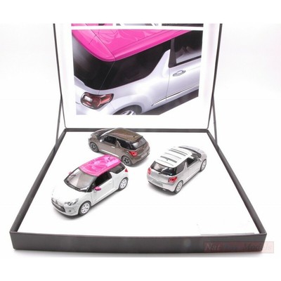 NOREV NV155286 COFFRET 3 CITROEN DS3 2012 ED.LIMIT.PCS 700 1:43 DIE CAST MODEL c