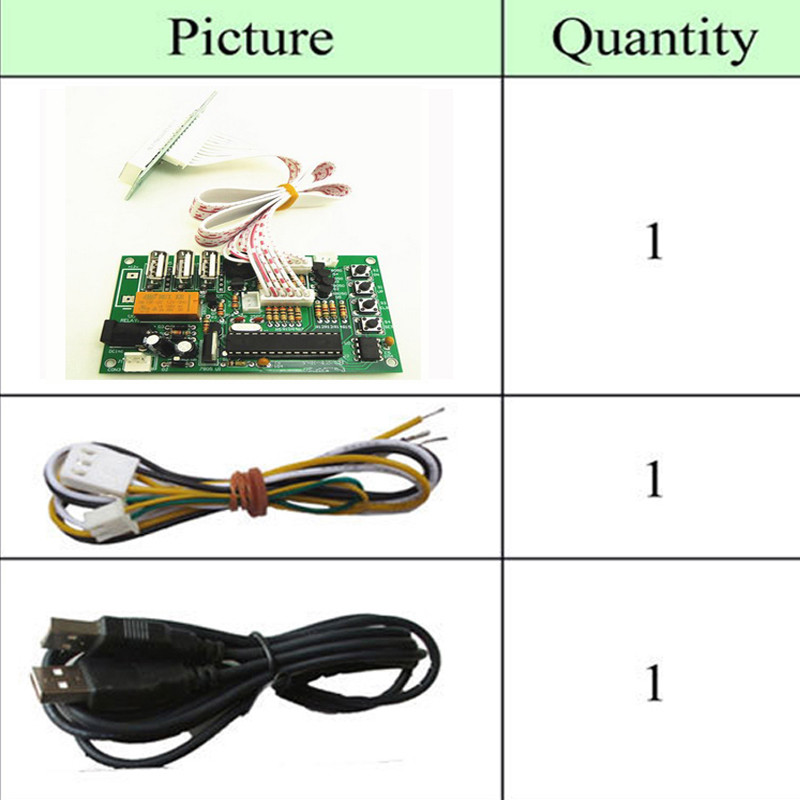 Coin Operated USB Time Relay Board With Separate LCD Display For USB Devices