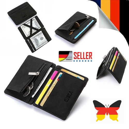 Magische Brieftasche Magic Wallet Slim Geldbörse Portemonnaie Etui m. Münzfach