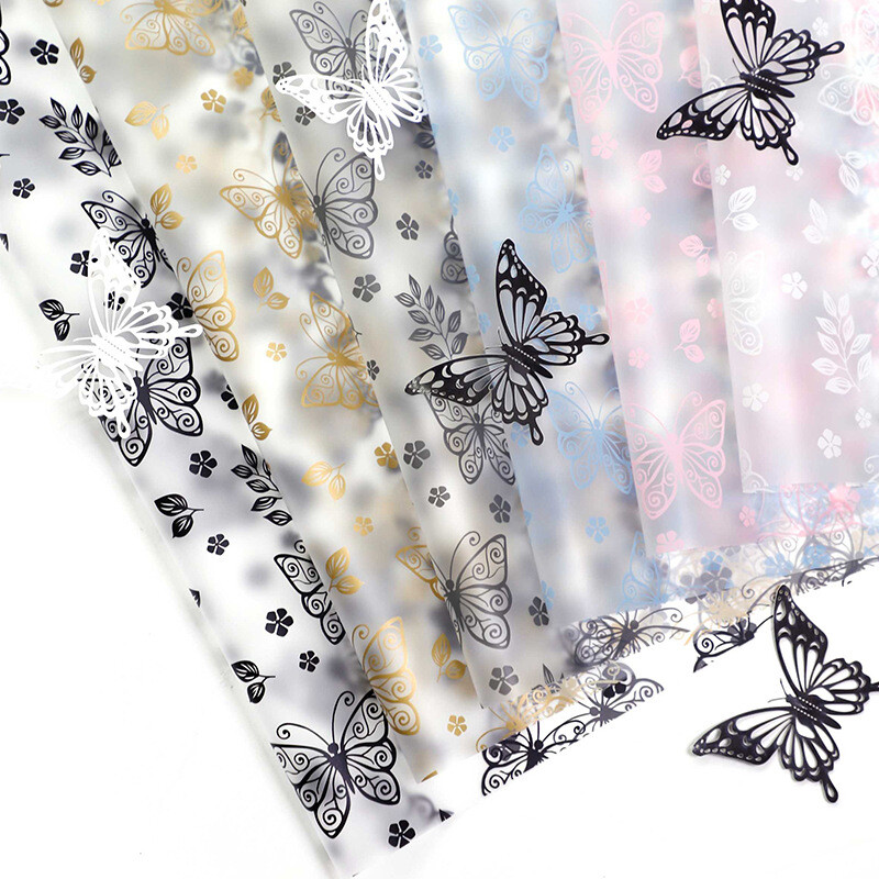 20 Sheets Matte Bouquet Packaging Paper Waterproof Floral Butterfly Thick DIY