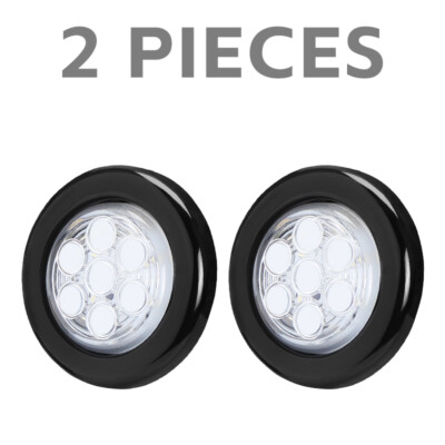 2'' In 12V Marker Lights LED Truck Trailer Round Side Clearance Lamp Waterproof