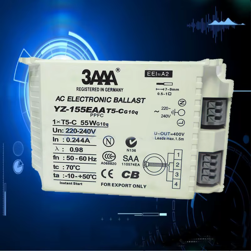 3AAA YZ-155EAA T5-C AC 220-240V Fluorescent Lamp 55W Electronic Ballast For T5