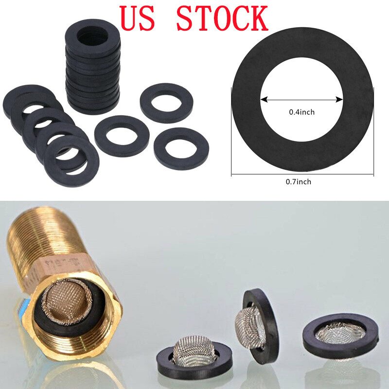 US 20Pc 0.7" Flexible Shower Hose Washer Rubber Seals Pipe Head Hose