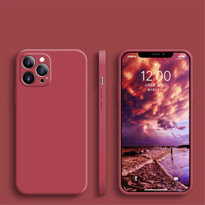 Silicone Case For Apple iPhone 16 15 14 Pro Max 13 12 11 Shockproof Phone Cover