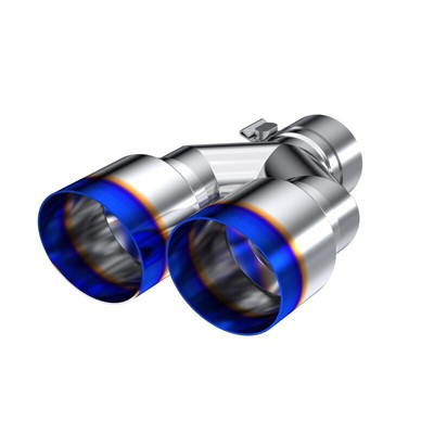 MBRP Universal T304 Fits SS Dual Burnt End Tip 3.5in OD/2.5in Inlet