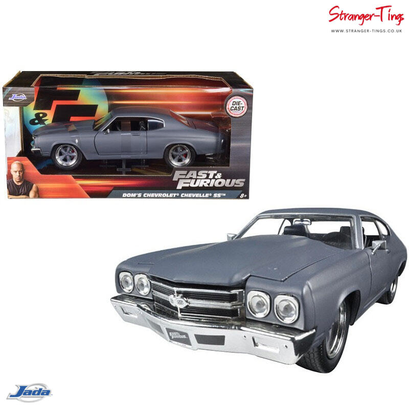 Jada 97835 1/24 FAST AND FURIOUS DOM'S CHEVROLET CHEVELLE SS MATT GRAY - Picture 1 of 2