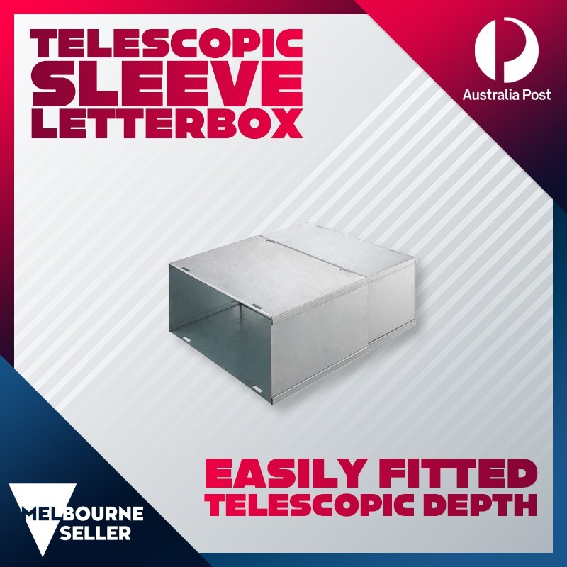 500mm Brick In Letterbox Sleeve Telescopic Depth Easily Fitted Suits A4 Mail