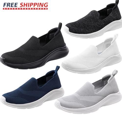 Women Slip On Sneaker Shoes Breathable Lightweight Casual Walking Shoes